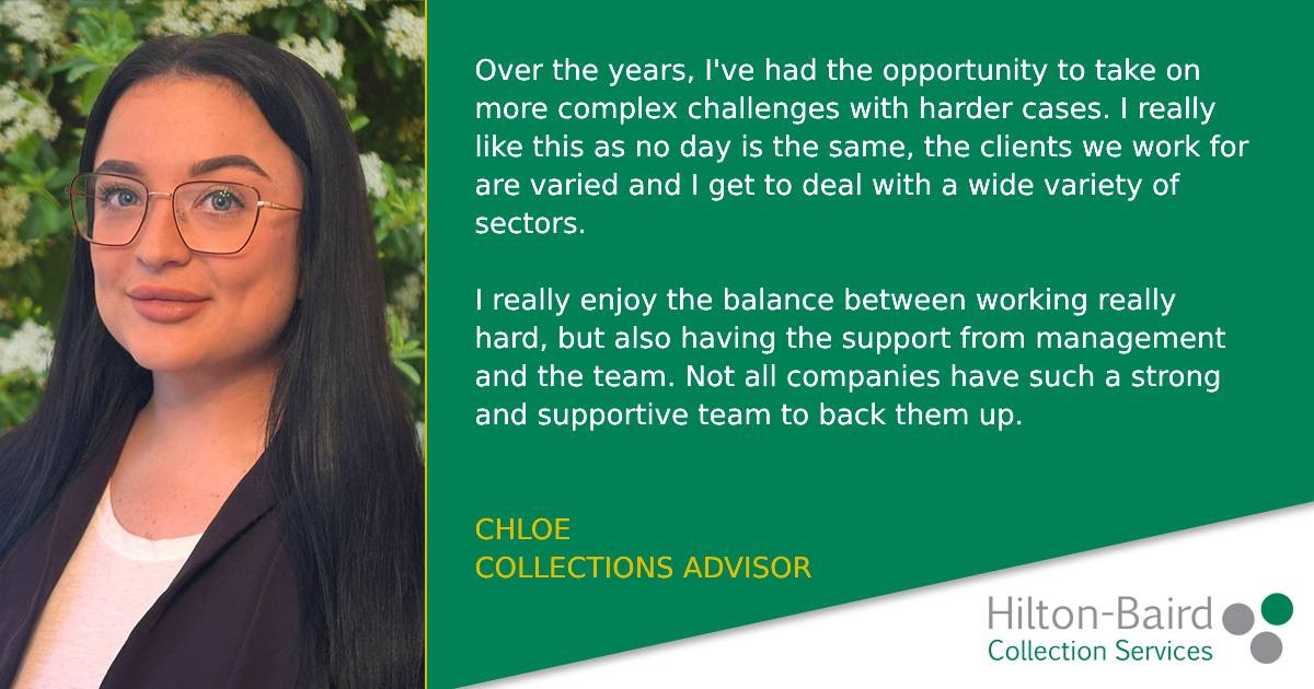 Chloe describes what she enjoys about her role as collections advisor